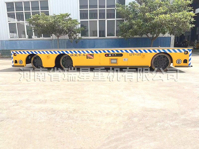 輪胎式無(wú)軌電動(dòng)平車